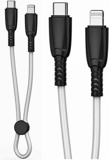 XO NB-Q248A USB-C zu Lightning Kabel 27W Weiß 0.25m (16.005.0252)
