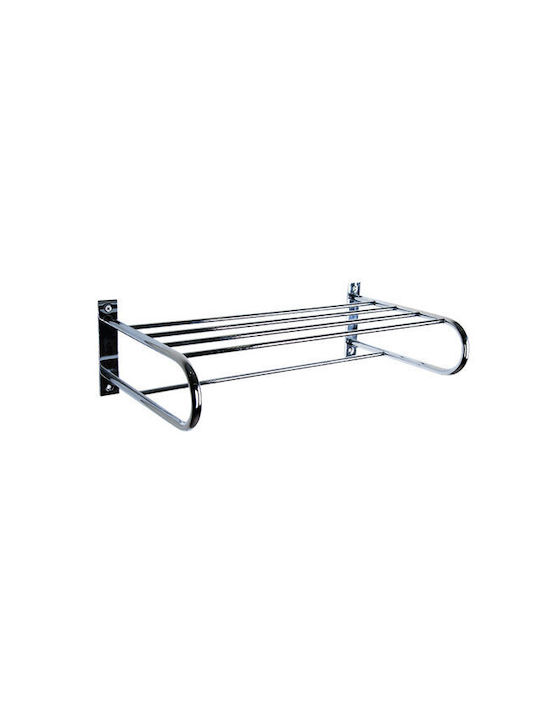 Kolossos Wall-Mounted Bathroom Shelf Unit with 5 Positions Silver