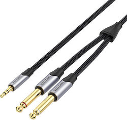 Vention BARHG 2x 6.3mm male - 3.5mm male 1.5m