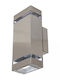 Horoz Electric Wandmontiertes Außen-Spotlight GU10 IP44 Doppelstrahl 35εκ.