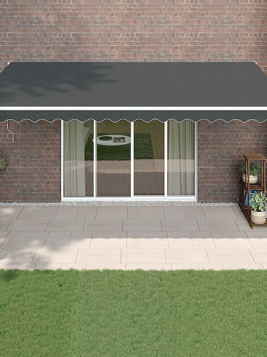 vidaXL Terrace Wall Tent Gray 5x3cm
