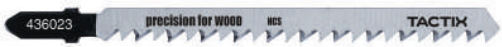 Tactix 436023 Λάμες για Ξύλο 100mm 5τμχ