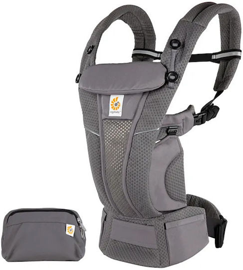 Ergobaby Klassischer Tragesack Omni Breeze Graphite Grey mit Maximalgewicht 20kg BCZ360PGRAPH