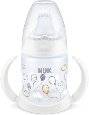 Nuk First Choice Lernbecher Kunststoff mit Griffen White Luftballons für 6m+m+ 150ml