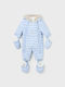 Mayoral Baby Bodysuit Set for Outing Long-Sleeved Light Blue