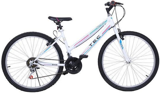 Tec Eros 26" Бял Планински Велосипед с 21 Скорости
