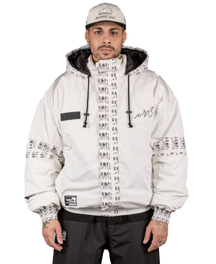 Grimey Men s Winter Puffer Jacket White GPVJ158 WHT Skroutz.cy