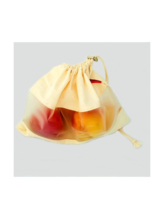 Βαμβακερή Τσάντα για Ψώνια σε Κίτρινο χρώμα