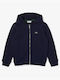 Lacoste Kinder-Sweatjacke mit Kapuze Marineblau