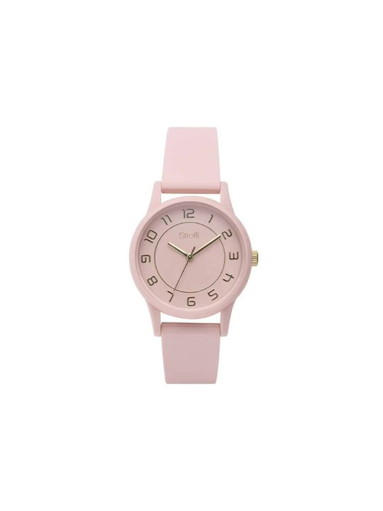 Stroili Watch with Pink Rubber Strap