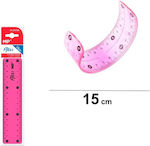 Madrid Papel Plastic Ruler 15cm