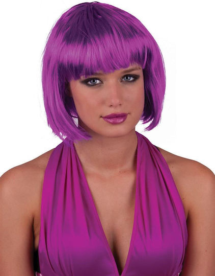 Carnival Wig Square Purple