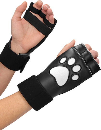 Shots Neoprene Puppy Paw Sexy Γάντια Μαύρα