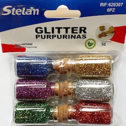 Stelan Gold Dust Glitter Multicolour 5gr 6 Pieces