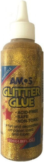 Amos Kleber Glitter Gold 120ml Set 5Stück