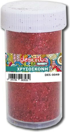 Describo Goldstaub Glitter Rot 20gr Set 48Stück