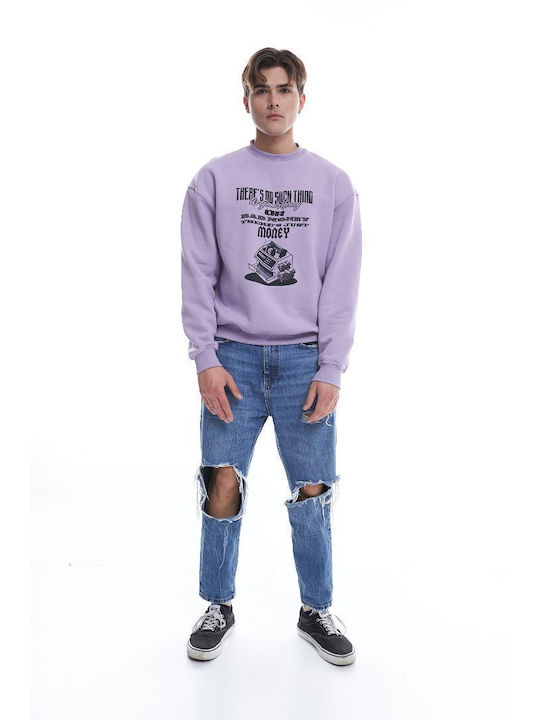 False Alarm Men's Sweatshirt Purple