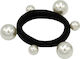 Azure Black Hair Scrunchie