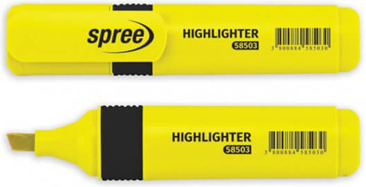Uni Pap Highlighter 6mm Yellow