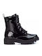 Kids Boots with Zipper Black