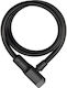 Abus Racer Κλειδαριά Ποδηλάτου Κουλούρα με Κλειδί Μαύρη