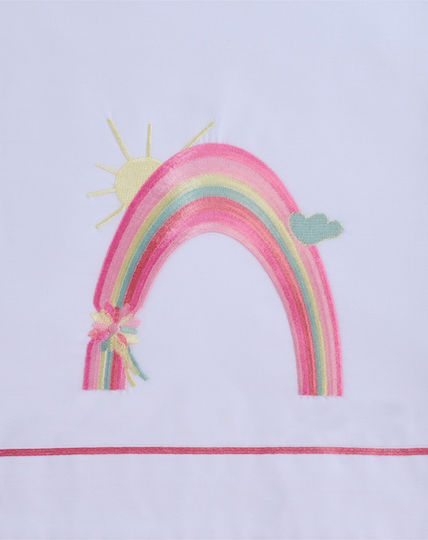 La Christine Set Christening Oilcloths Rainbow White 3 Pieces K554