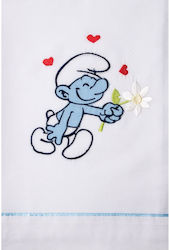 La Christine Set Christening Oilcloths Smurf Ec...
