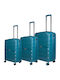 Cardinal Elusive Hard Petrol Suitcases Max Height 69cm With 4 Wheels Set 3pcs