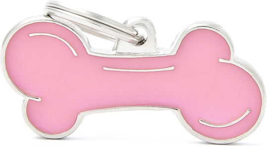 My Family Classic Identificator Câine Os Roz Metalic XLarge