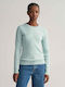 Gant Women's Long Sleeve Sweater Cotton Turquoise