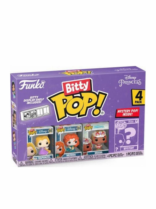 Funko Bitty Pop! Disney: Disney - Rapunzel, Merida, Moana & Mystery Chase 4τμχ