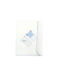 Baby Star Sugar Family Pânză de Înfășat Piqué White / Light Blue Alb 85x85εκ.
