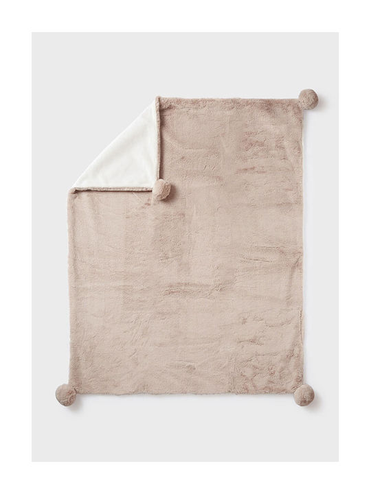 Mayoral Blanket Nursery Swaddling Blankets Beige 80x100cm.