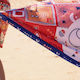 Femi Stories Arizona Dream Πετσέτα Θαλάσσης με Κρόσσια Κόκκινη 160x100εκ.
