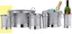 Ready Обикновени шампанско Inox с Размери 17x17x18см