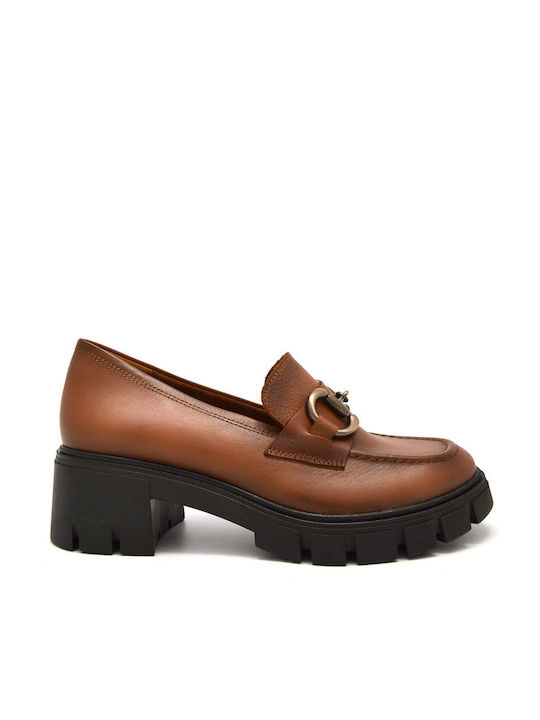 Ragazza Leather Tabac Brown Heels