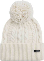 Pepe Jeans Knitted Beanie Cap White