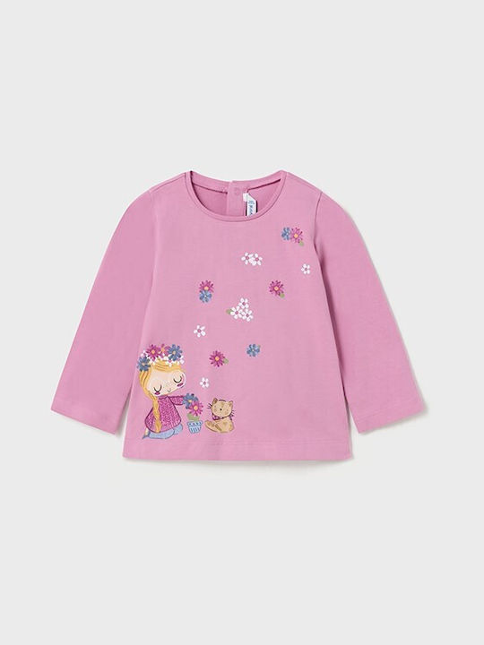 Mayoral Kids Blouse Long Sleeve Pink