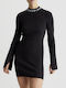 Calvin Klein Mini Dress Turtleneck Black.