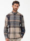 Bearpark Long-sleeved Cotton Shirt Checked Brown