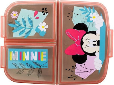 Stor Minnie Mouse Kids Lunch Plastic Box Multicolour