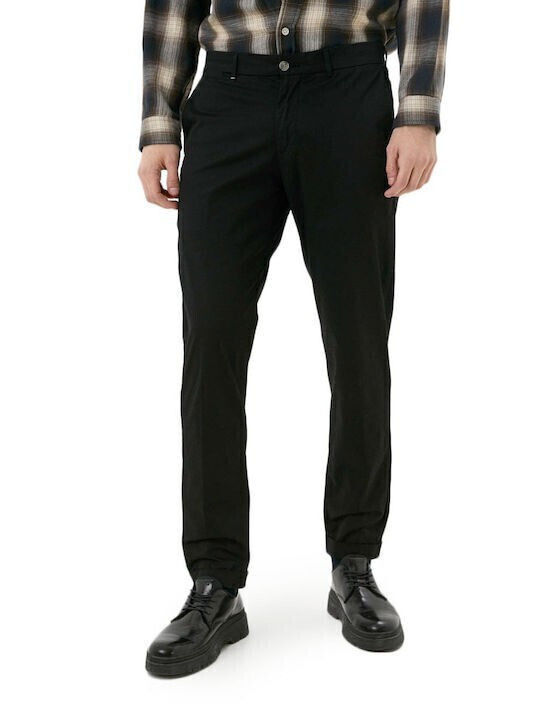Trousers Chino Elastic in Regular Fit Black