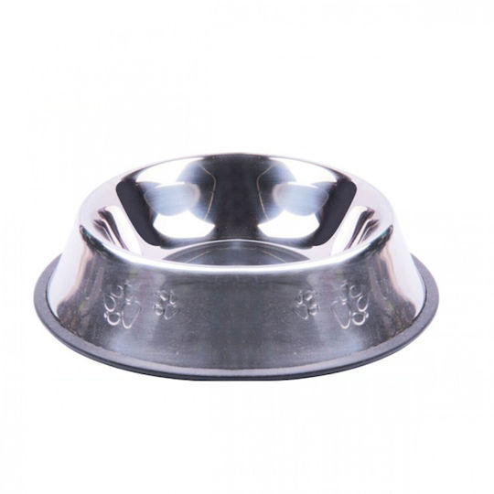 Nunbell Pet Ανοξείδωτο Μπολ Φαγητού & Νερού για Σκύλο & Γάτα 30cm σε Ασημί Χρώμα