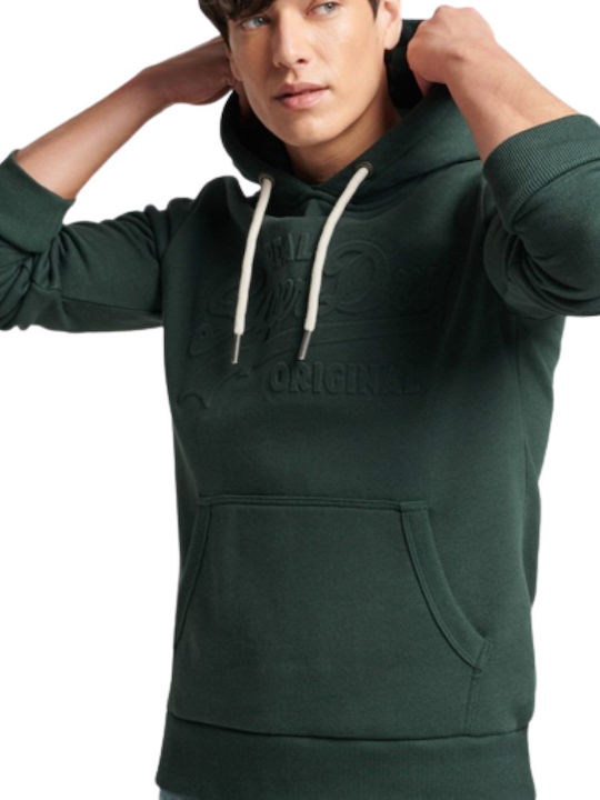 Superdry Sweatshirt with Hood Green