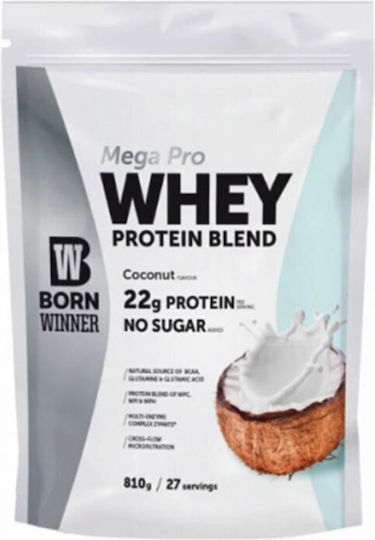 Born Winner Whey Protein Протеин Суроватъчен с Вкус Coconut 810гр