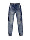 Men's Jeans Pants Elastic with Slim Fit Blue