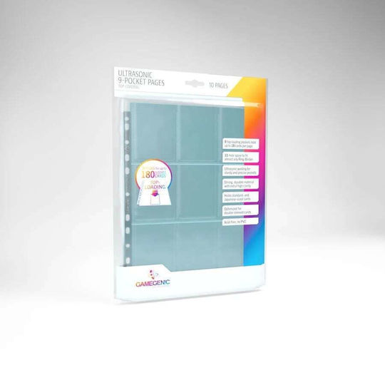 Gamegenic Game Accessory Ultrasonic 9 Pocket Pages 10pcs