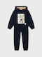 Mayoral Kids Sweatpants Set Navy Blue 2pcs