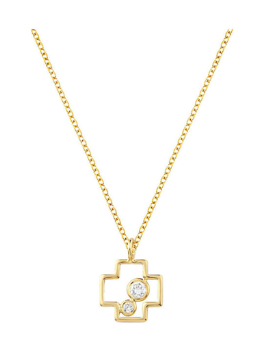Ekan din Aur 14K cu Perle & Diamant