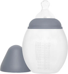 Elhee Plastic Bottle Anti-Colic with Silicone Nipple for 9+ months Blue Grey 330ml 1pcs